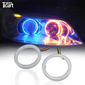 Lightpoint 고품질 60mm ~ 140mm COB SMD RGB 천사 눈 반지 자동차 램프