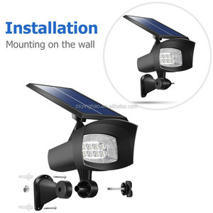 <span class=keywords><strong>Projecteur</strong></span> à l'énergie <span class=keywords><strong>solaire</strong></span>, 8led, 400 Lumens, ajustable - Product Image 3