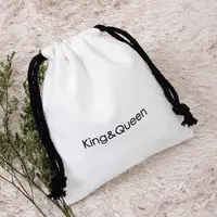 Custom logo cotton dust bags OEM customized cotton Recyclable Reclycled LOGO clothing gift shopping hats Packing General Packaging bag
