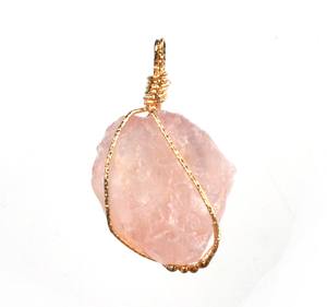 Moda siete colores piedra Natural bobinado cristal colgante transparente multicolor cadena collar cadena regalo para amigo - Product Image 4