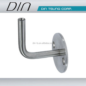 Stainless Steel Wall-Mounted Handrail <b>Bracket</b> for Staircase Modern Design Rust Resistant Tube Type Satin/<b>Mirror</b> Finish - Product Image 1