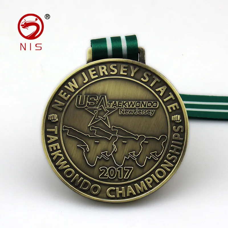 Мелко обработанный знак балета медаль Дисплей спортивные металлические позолоченные медали