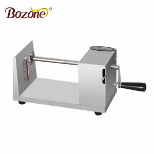 BZ-6 Công Nghiệp Lốc Xoáy Mùa Xuân Khoai Lang Chip Twister Khoai Tây Slicer Spiral Chips Xoắn Ốc Hướng Dẫn Sử Dụng Khoai Tây Twister Slicer Máy