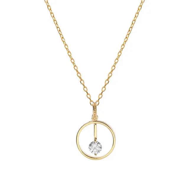 100% <span class=keywords><strong>Ture</strong></span> 925 Gioielli In Argento Sterling Placcato 18K Arabo Collana In Oro