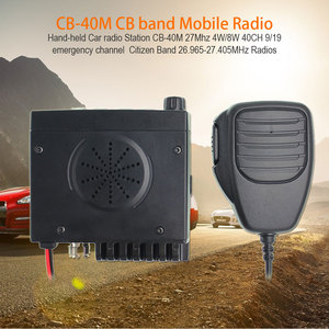Anysecu Mini radio <span class=keywords><strong>CB</strong></span> mobile AM ou FM 27 MHz <span class=keywords><strong>CB</strong></span>-40M 8W Radio amateur mobile Intercom Bande citoyenne 26,965-27,405 MHz Talkie-walkie pour voiture - Product Image 2
