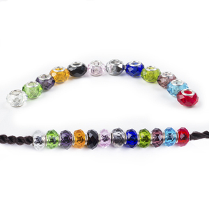 AliLeader Prix de gros 50 pcs/pack Perles de cristal Perles de cheveux pour <span class=keywords><strong>Dreadlocks</strong></span> <span class=keywords><strong>Bijoux</strong></span> de cheveux - Product Image 4