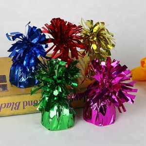 <strong>Balloon</strong> <strong>Weights</strong> - Rainbow Foil Tinsel <strong>Balloon</strong> <strong>Weights</strong> for Kids Birthday Party Supplies Wedding Party Supplies SBC023 - Product Image 1