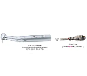 Tandheelkundige Hoge Snelheid Handstuk Met Snelkoppeling Torque Push Optische Handstuk Reparatie