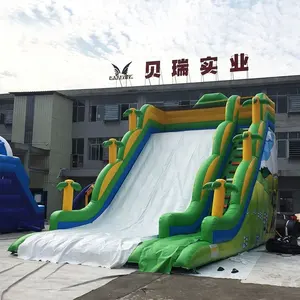 Plato 0.55mm PVC Material Commercial Inflatable jungle slide for kids factory inflatable dry slide