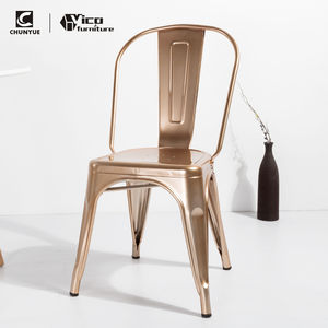 Mesa y silla de comedor de acero y hierro, moderna, barata, para comedor, comida rápida, restaurante, evento, cafetería - Product Image 6