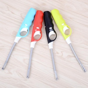 Recargable multiusos al aire libre barbacoa herramienta cocina vela encendedor Metal ABS butano Gas estufa chimenea piloto encendedores - Product Image 1