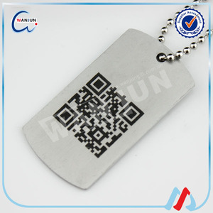 (Dt-98) etiqueta de identificación de perro de código QR barata para mascotas/etiquetas de metal de identificación de mascota al por mayor - Product Image 2