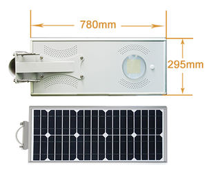 <span class=keywords><strong>LED</strong></span> Lampu Jalan Tenaga Surya IP65 <span class=keywords><strong>ROHS</strong></span> <span class=keywords><strong>Ce</strong></span> Aluminium 3 Tahun 50000 Produk Baru Terintegrasi Semua - Product Image 2