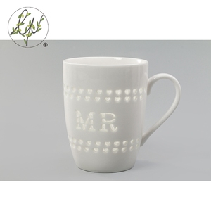 Hecho a mano llanura barato blanco grande cerámica taza <span class=keywords><strong>de</strong></span> té - Product Image 6