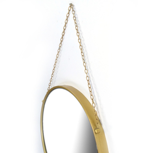 RH15001 Other Home Decor 18 Inch Decorative Wall Round <strong>Mirror</strong> with Strap Metal Framed <strong>Mirror</strong> <strong>Hanging</strong> <strong>Mirror</strong> - Product Image 3
