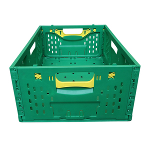 Caisse <span class=keywords><strong>de</strong></span> transport pliable en plastique perforée, recyclable, industrielle, pour le <span class=keywords><strong>stockage</strong></span> <span class=keywords><strong>et</strong></span> le transport <span class=keywords><strong>de</strong></span> légumes - Product Image 4