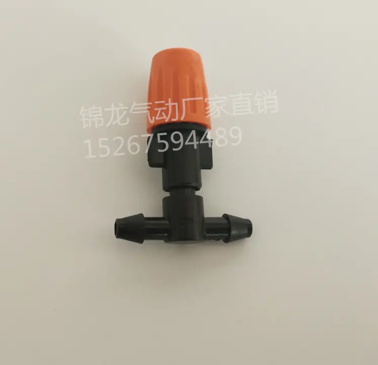 Vòi 4/7Mm Tự Động Tưới Nước Có Thể Điều Chỉnh Màu Cam Nguyên Tử Nhỏ Giọt Vòi Tưới Nhỏ Giọt Bộ Phát Với Đầu Nối Tee