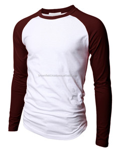 Fabricant de t-shirts 100% coton 180 GSM Coton Pima de haute qualité Homme Uni Sans marque Publicité personnalisée T-shirt raglan - Product Image 4