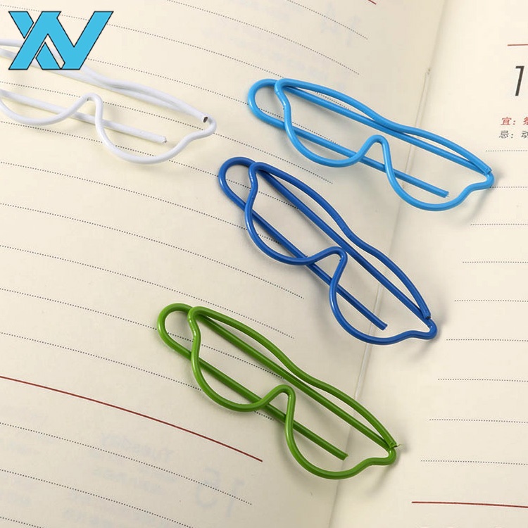 Хорошее качество, зажим для бумаги в форме цветных очков в качестве рекламного подарка