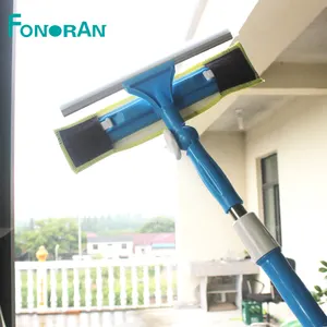 बढ़ाई squeegee सिलिकॉन microfiber खिड़की क्लीनर सेट