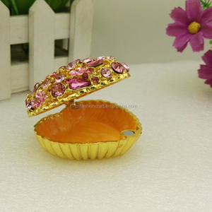 Caja de Recuerdos con Forma de Corazón Rosa Adornada con Piedras para Bodas, Regalos de Boda, Caja con Forma de Corazón al por Mayor - Product Image 4