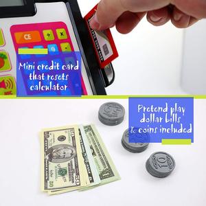 Juego de <span class=keywords><strong>caja</strong></span> <span class=keywords><strong>registradora</strong></span> con comida de simulación, dinero, luces y sonidos - Product Image 3