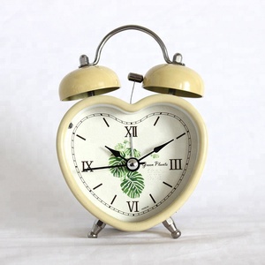 Hình Trái Tim Kim Loại Twin Chuông Đồng Hồ Báo Thức, Thức Dậy Đồng Hồ - Product Image 4