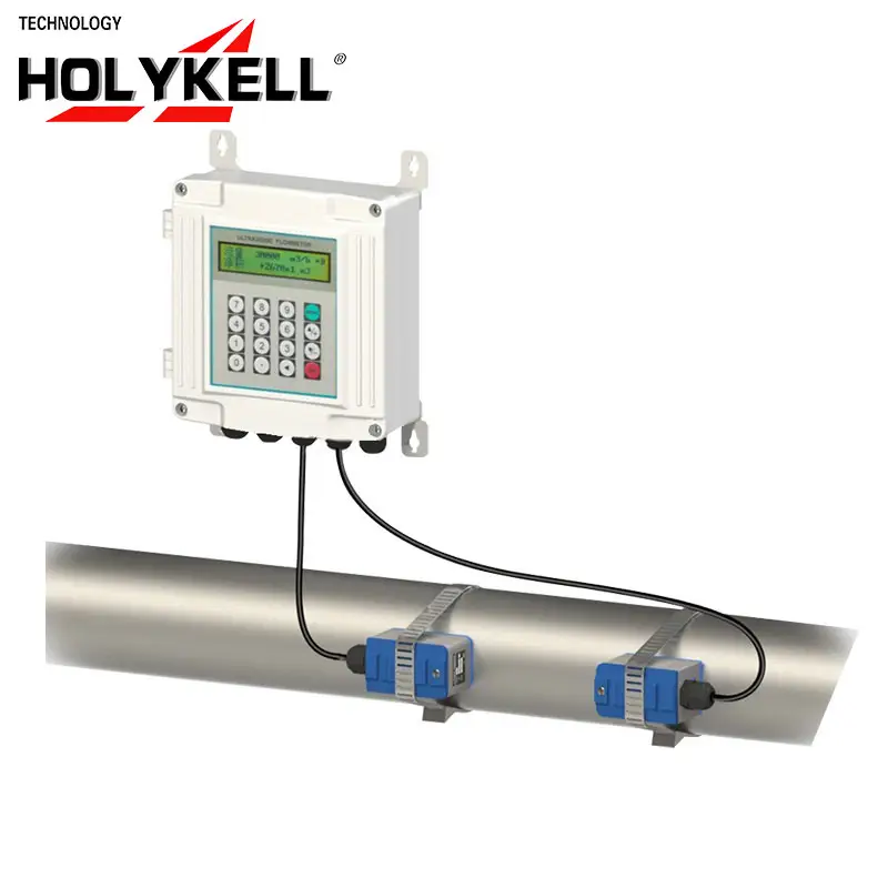 Holykell कारखाने अल्ट्रासोनिक फ्लो मीटर कीमत मॉडल: UF2000-SW