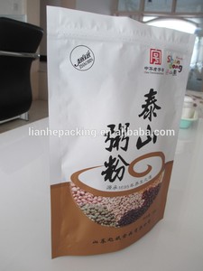 surtidor de la fábrica con cierre de pie con bolsas con cierre de cremallera para doypack alimentos gachas de avena - Product Image 3