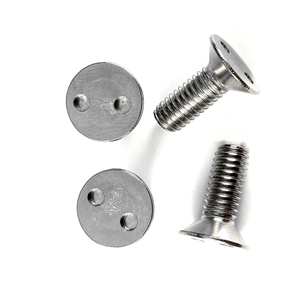 Tornillo Antirrobo de Acero Inoxidable con Cabeza Avellanada y Doble Orificio, Tornillo Antirrobo con Orificio - Product Image 5