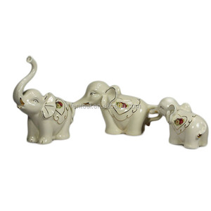 Figuras de Animales de Cerámica Esmaltada Pequeñas de Diseño Nuevo 2014 Elefante Negro - Product Image 3