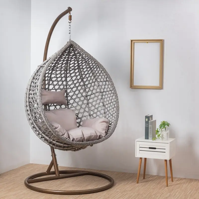 Đồ Nội Thất Ngoài Trời Hiện Đại Giá Rẻ Ban Công Đu Mây Treo Wicker Giỏ Ghế, Ấn Độ Treo Ghế