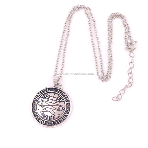 Collar con colgante Vintage personalizado, caza fantasma dorado potente, Talismán, Dios - Product Image 2