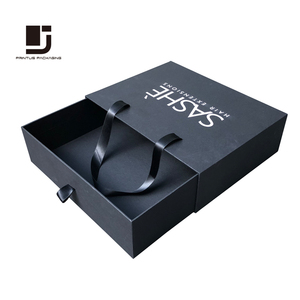 Luxury black gift paper box for backpack bags
