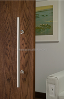 Kak — porte coulissante en acier inoxydable, matériel pour porte en bois, de couleur argent