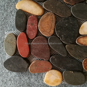 Fetta di Pioggia Fiore Ghiaia <span class=keywords><strong>Mosaico</strong></span> di Piastrelle di <span class=keywords><strong>Mosaico</strong></span> di <span class=keywords><strong>Pietra</strong></span> <span class=keywords><strong>Naturale</strong></span> Per Bar Tavola di <span class=keywords><strong>Pietra</strong></span> Rossa - Product Image 5
