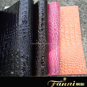 Baru Buaya Sintetis <span class=keywords><strong>PVC</strong></span> Buaya Timbul Kulit untuk Sepatu - Product Image 6