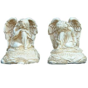 Figurine d'ange gardien en résine de 4 pouces 2/S pour cimetière - Product Image 1