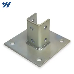 6 "x 6" de acero 6x6 de Metal galvanizado valla de placa Base