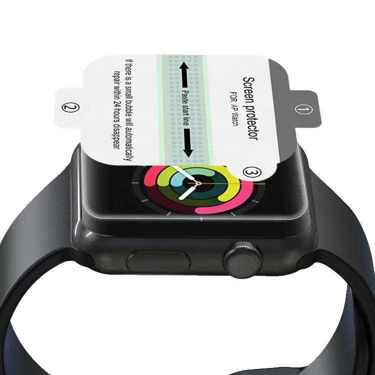 ฟิล์มหน้าจอ Tpu นิ่มไฮโดรเจล5d,อุปกรณ์ป้องกันนาฬิกาสำหรับ Apple Series 4ขนาด38มม. 40มม. 42มม. 44มม. W26