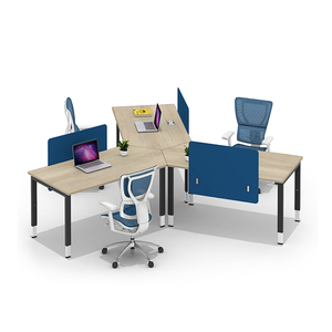 Ronde poste de travail MFC call center poste de travail 3 personne bureau poste de travail - Product Image 3