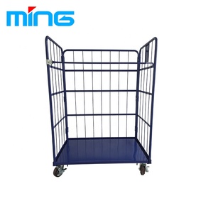 बिक्री के लिए लॉजिस्टिक रोल धातु अलमारियों दूध पिंजरे ट्रॉली - Product Image 6