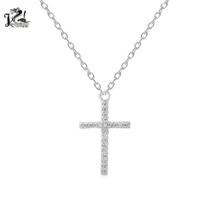 Оптовые ювелирные изделия крест кулон 925 стерлингового серебра ожерелье