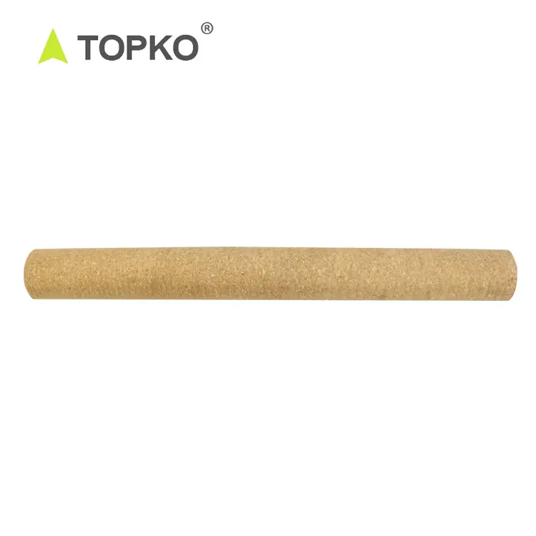 TOPKO कस्टम लोगो मुद्रण उच्च घनत्व दौर काग फोम मालिश रोलर