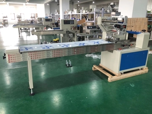 Machine automatique de scellage et de découpe de sacs en plastique pour oreillers, machine d'emballage pour pain, gaufres, gâteaux de lune, biscuits, chocolat en barre - Product Image 4