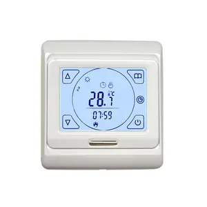 Touch Screen Programmable Room Temperature Controller Thermostat For Underfloor Heating System
