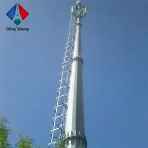 Monopole toren gegalvaniseerd enkele buis communicatie toren/staal buisvormige pole