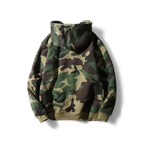 En gros Streetwear Pull Polaire Camouflage Hoodies Hommes