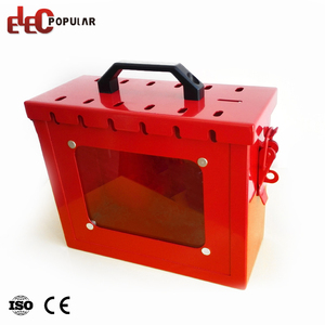 <strong>Portable</strong> Metal Group Safety Lockout Box Industry Electrical Carbon Steel Material Key Cylinder <strong>Locks</strong> - Product Image 4