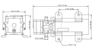 SURGEFLO FL-2202A батарейным питанием 12 В Dc мини диафрагменный водяной насос - Product Image 6